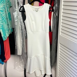 White gorgeous women’s business or evening dress size 4